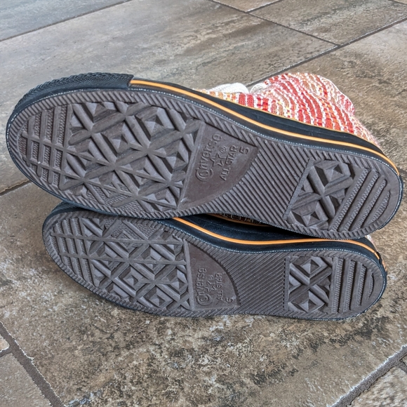 Converse Chuck Taylor All Star Retro Fabric High Top Sneakers Size 5 Ora… - Picture 10 of 16